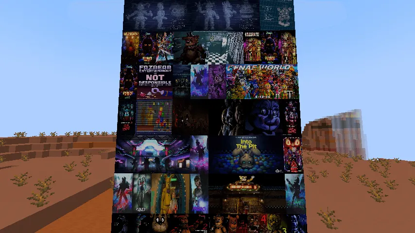 FNaF In a Frame, Моды, Minecraft