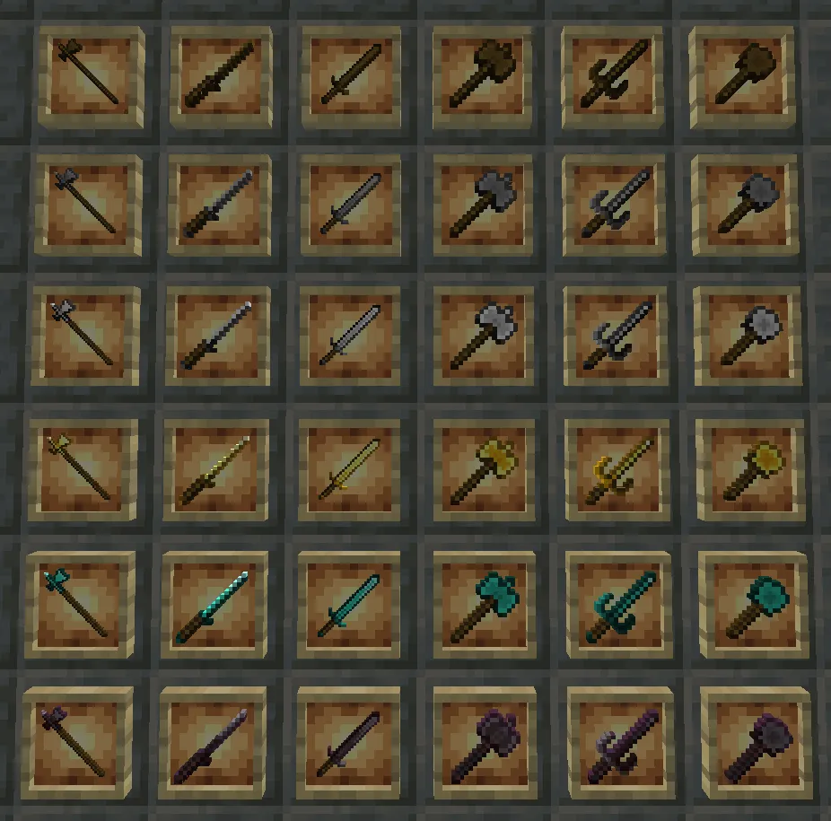 Almiris Weapons, Моды, Minecraft