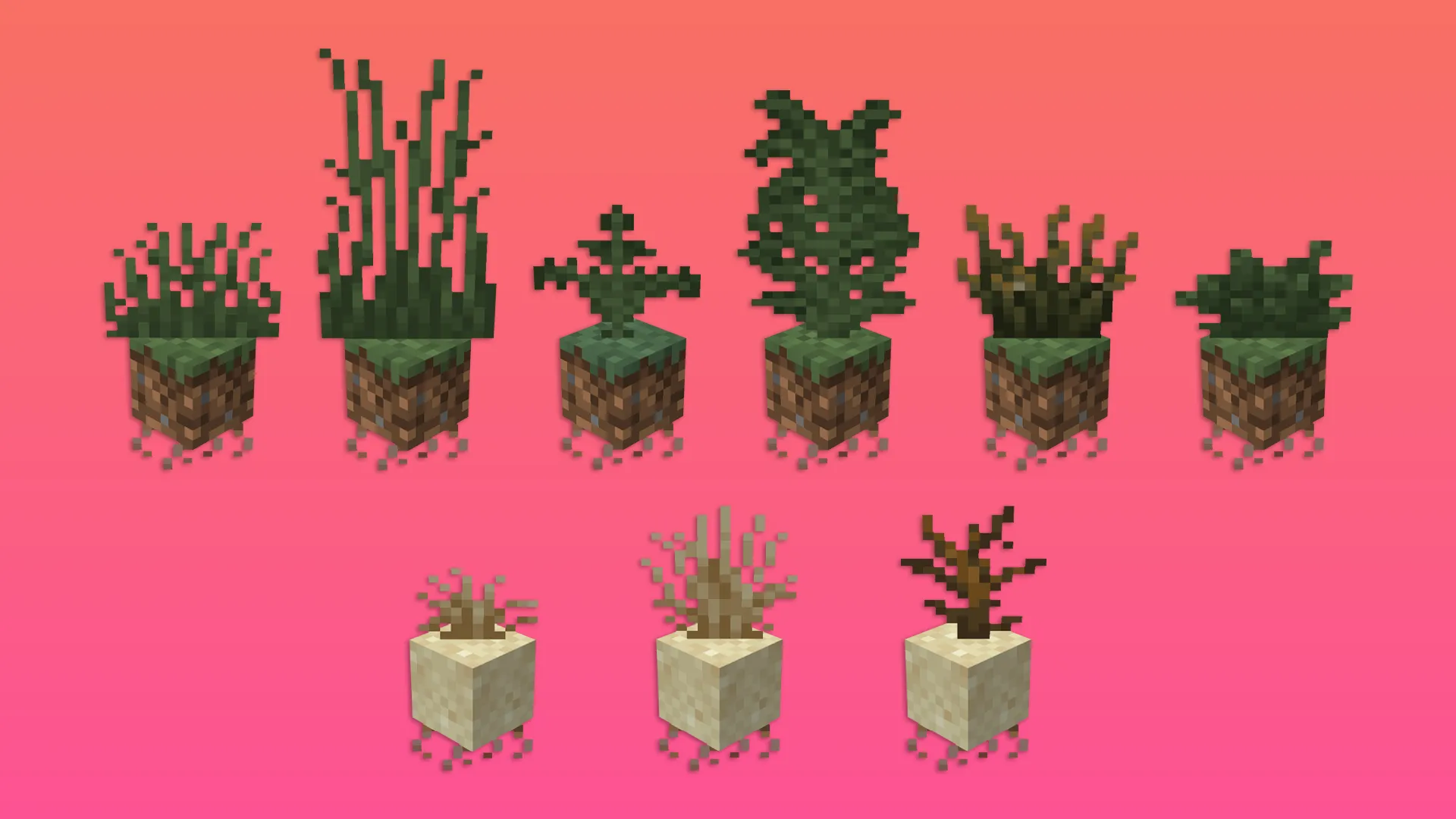 Fresh Flowers and Plants, Текстуры, Minecraft
