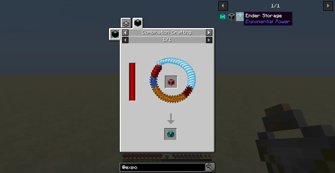 Exponential Power Recipes, Кастомизации, Minecraft