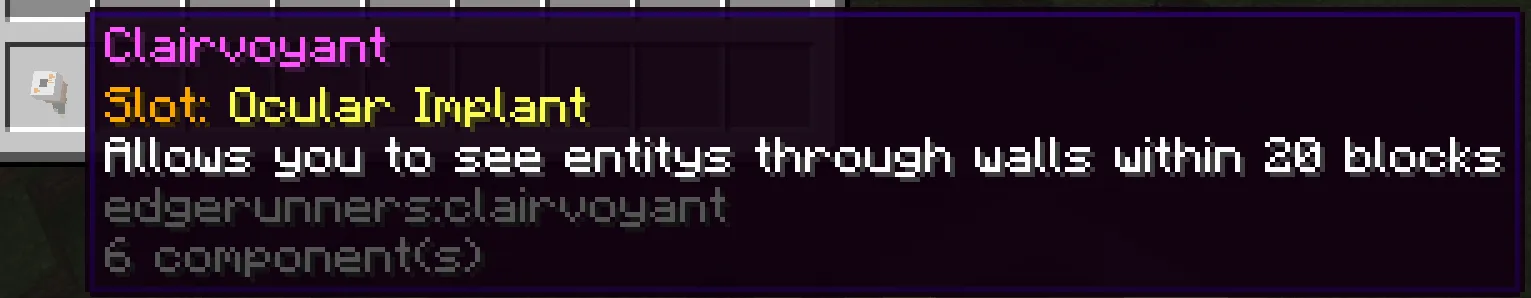 Edge Runner Cyberware — скриншот 3 (Моды, Minecraft)