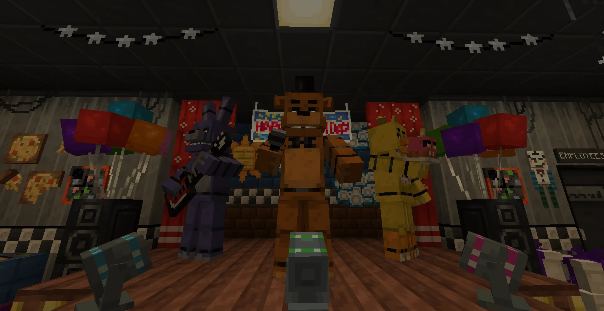 Custom Freddy Fazbear's Pizza — скриншот 11 (Карты, Minecraft)