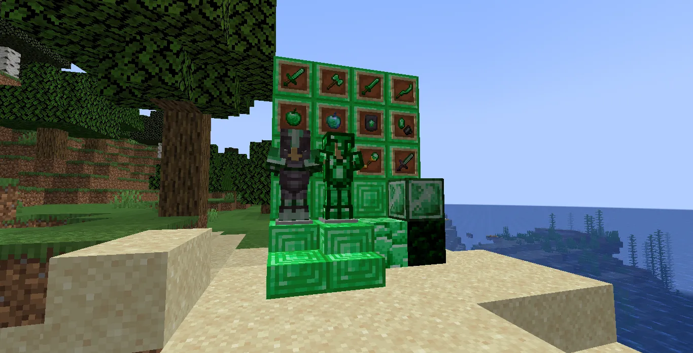 Emerald Dimension (Villager Paradise) — скриншот 2 (Моды, Minecraft)