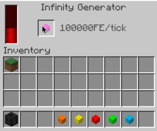 Pugmeowla's Infinity Generator — скриншот 1 (Моды, Minecraft)