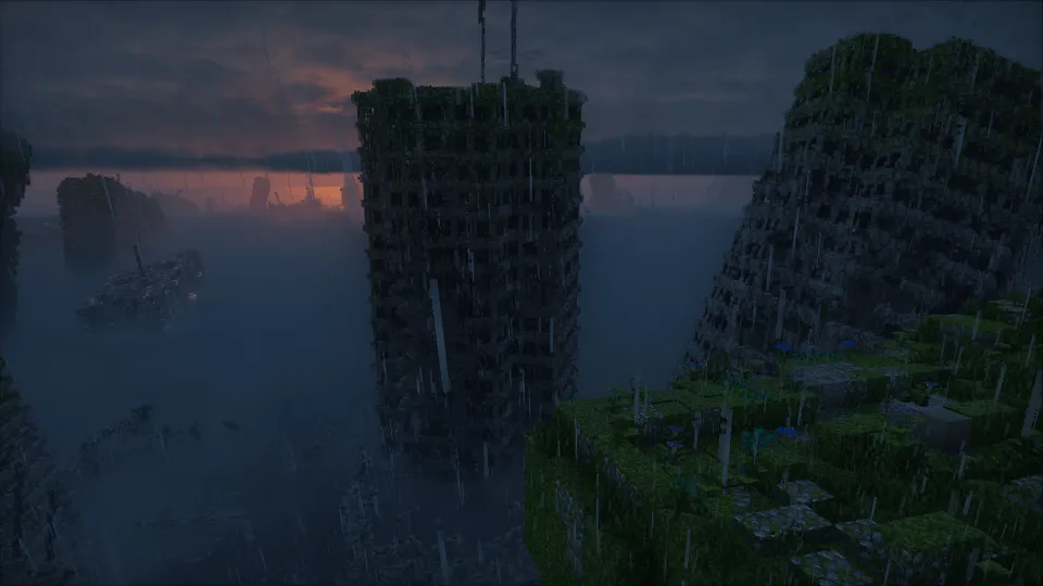 Tideworn - 8 sqkm Forgotten Flooded City — скриншот 5 (Карты, Minecraft)