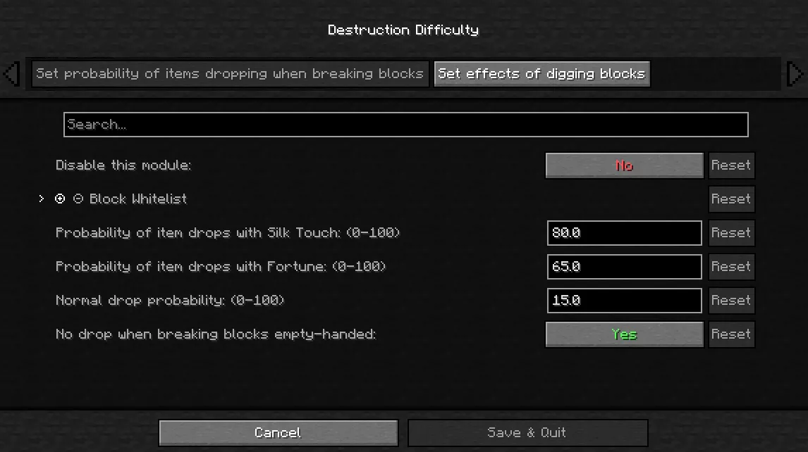 Destruction Difficulty — скриншот 1 (Моды, Minecraft)
