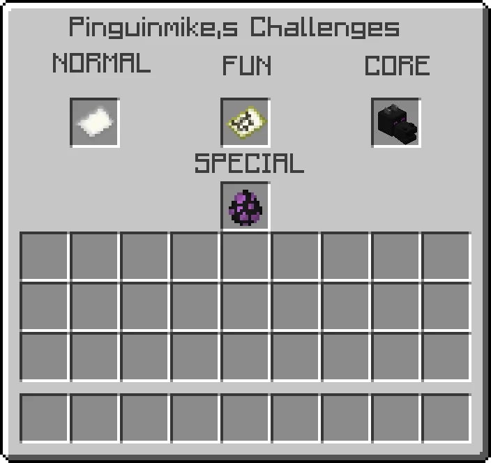 Pinguinmike,s Challenges, Моды, Minecraft