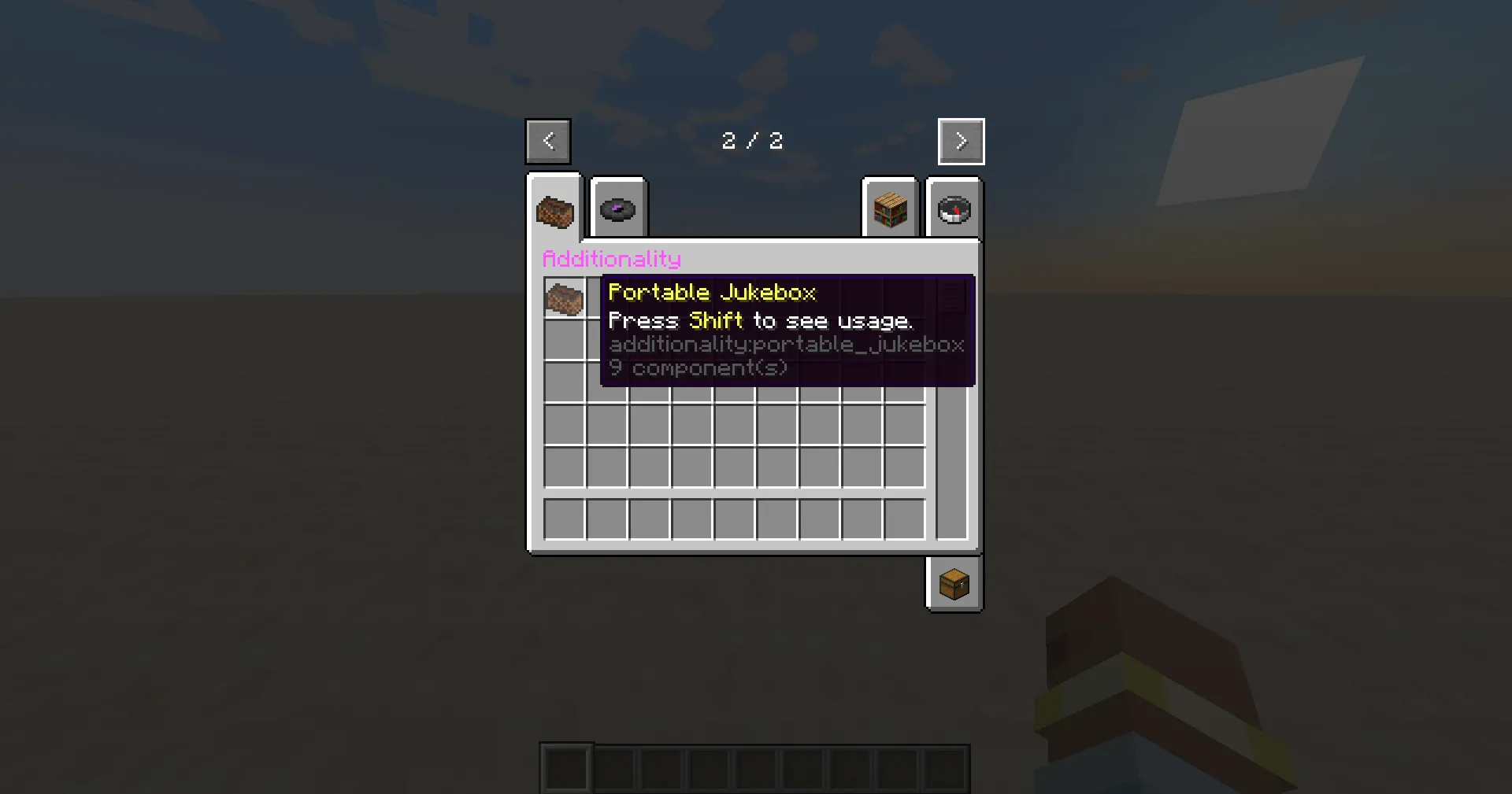 Additionality, Моды, Minecraft