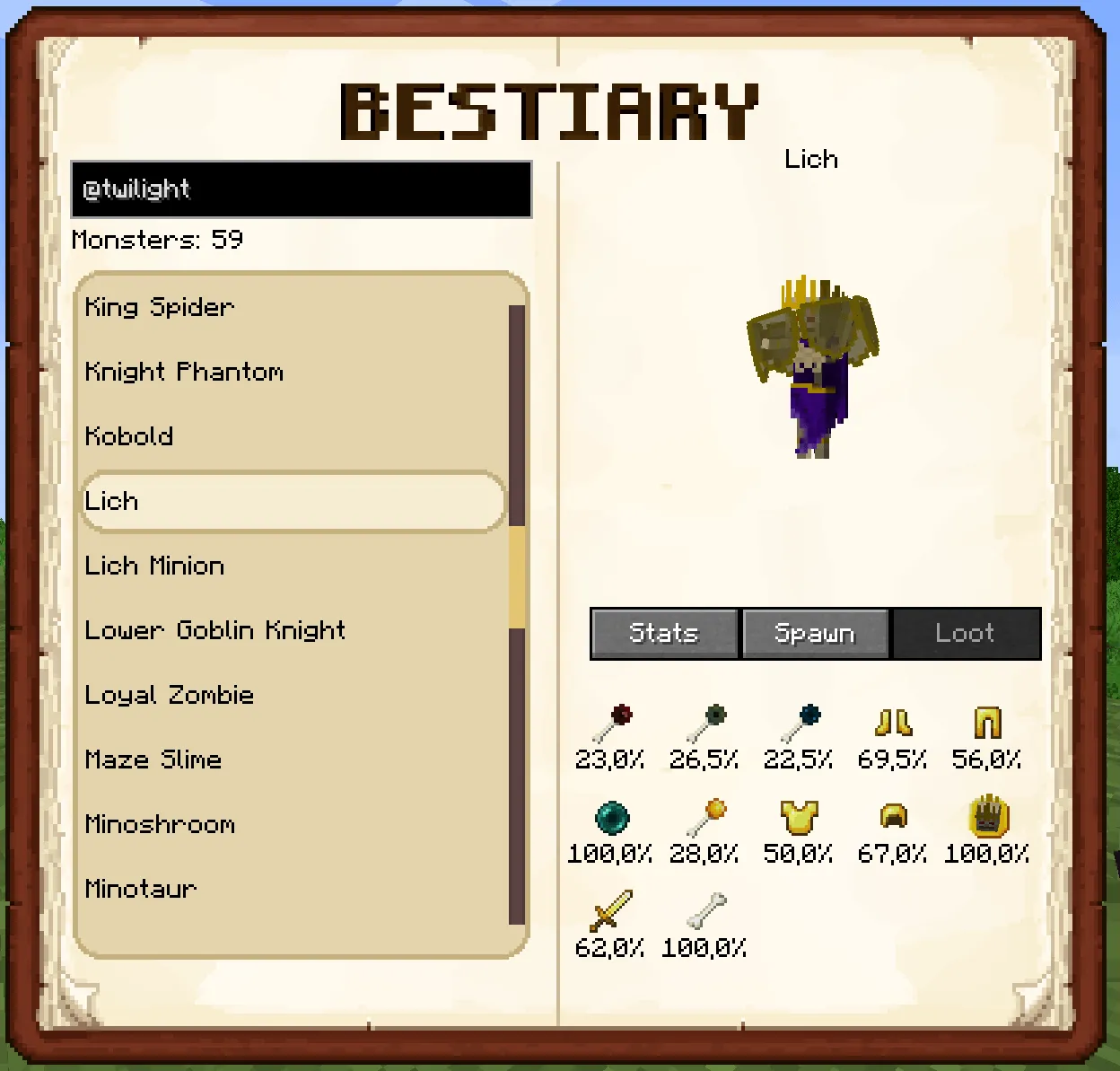 Araxer's Bestiary — скриншот 4 (Моды, Minecraft)