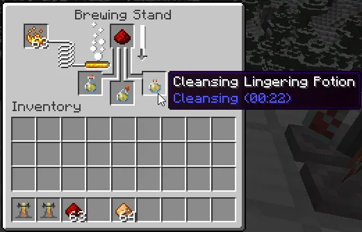 Cleansing Potion, Моды, Minecraft