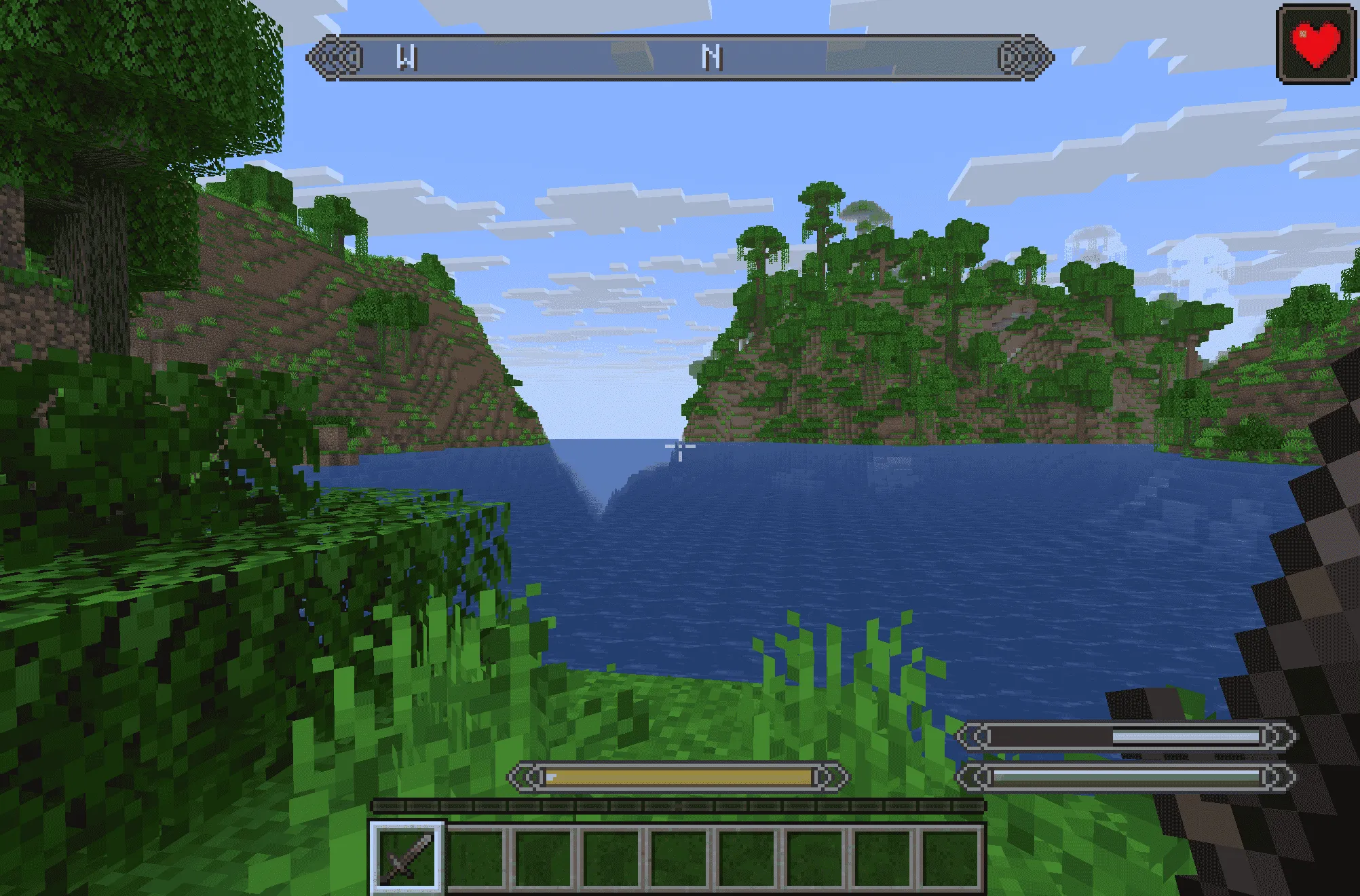 Skyrim UI — скриншот 1 (Моды, Minecraft)