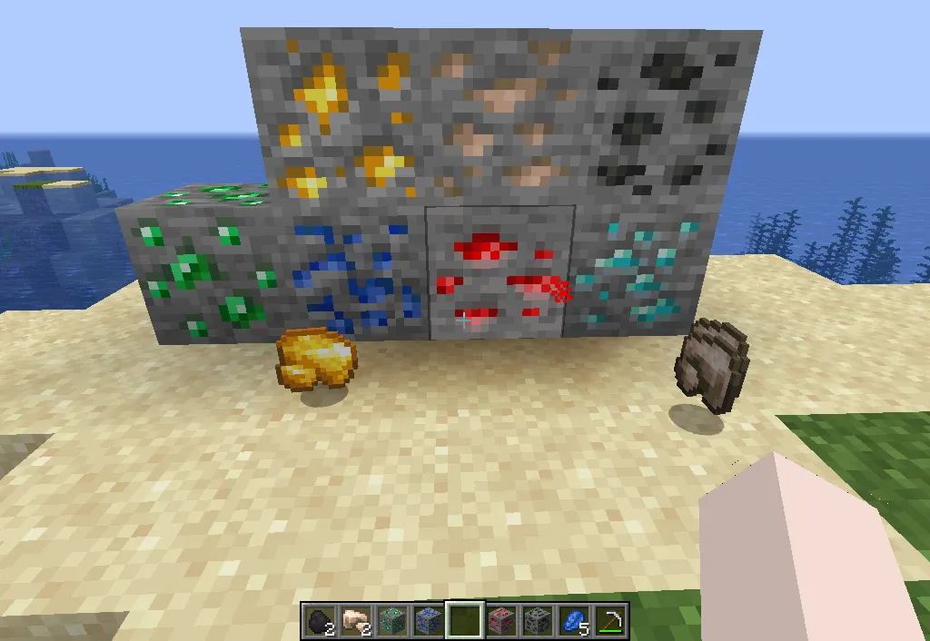 The caves and cliffs ores textures — скриншот 1 (Текстуры, Minecraft)