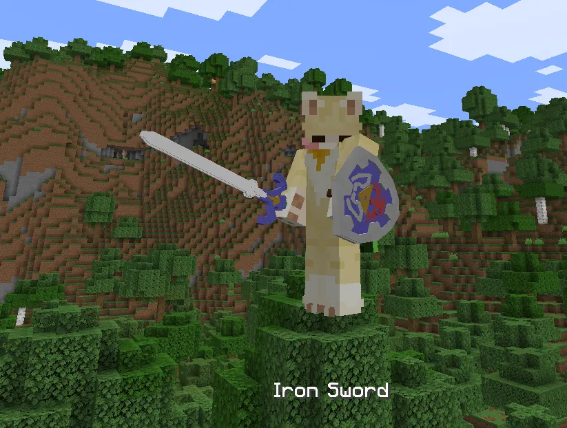 Distant Nostalgia! (a 3D swords/shield resource pack!) — скриншот 6 (Текстуры, Minecraft)