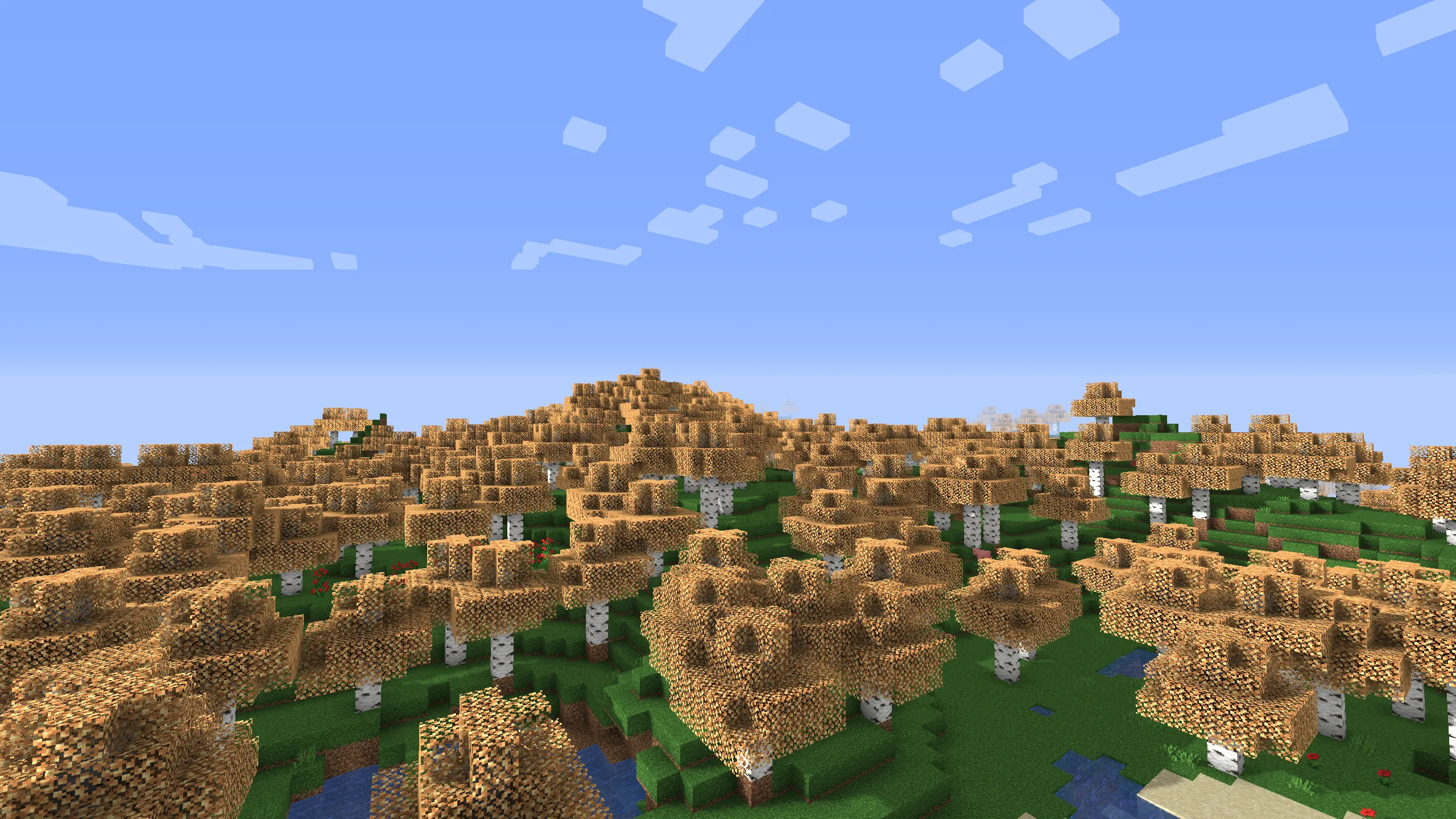 Golden Birch Leaves — скриншот 5 (Текстуры, Minecraft)