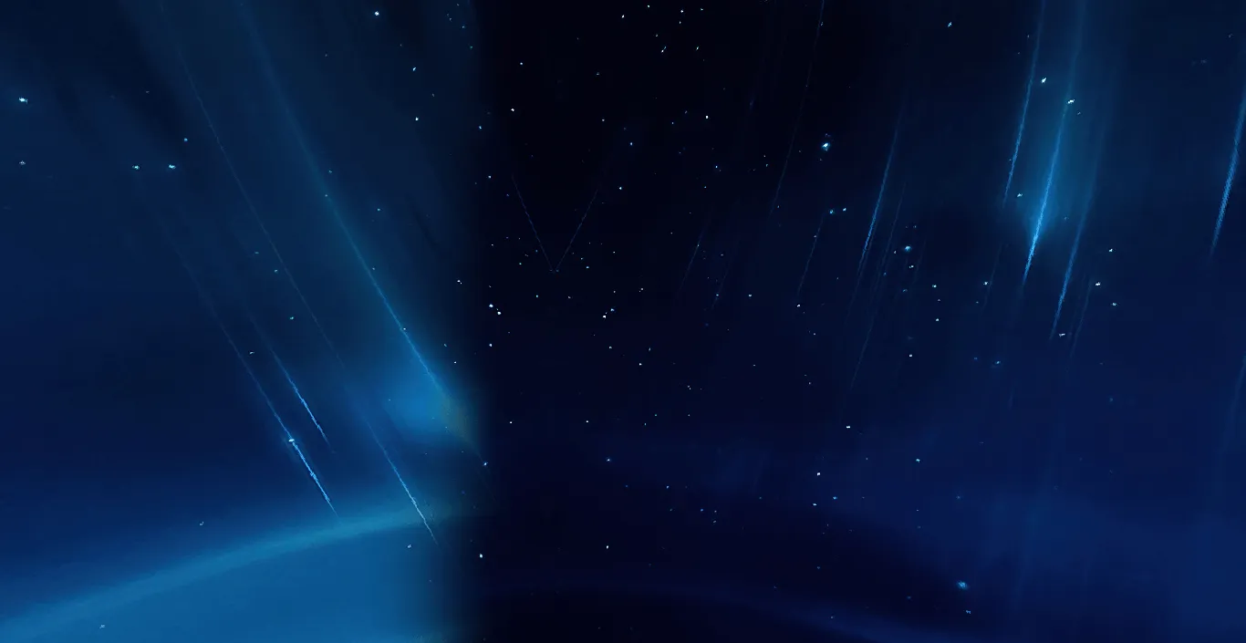 sky falling stars night girl alone silhouette scenery — скриншот 4 (Текстуры, Minecraft)