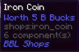BBL Shops, Моды, Minecraft