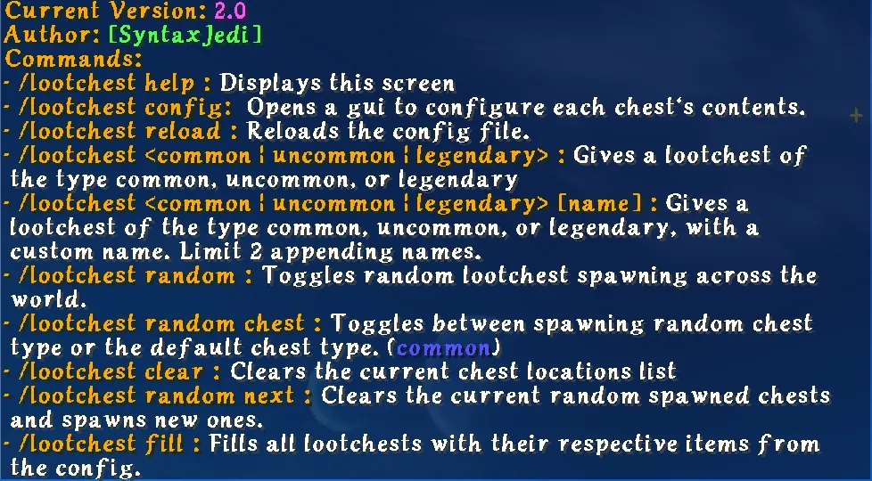 Ruins Loot, Плагины, Minecraft