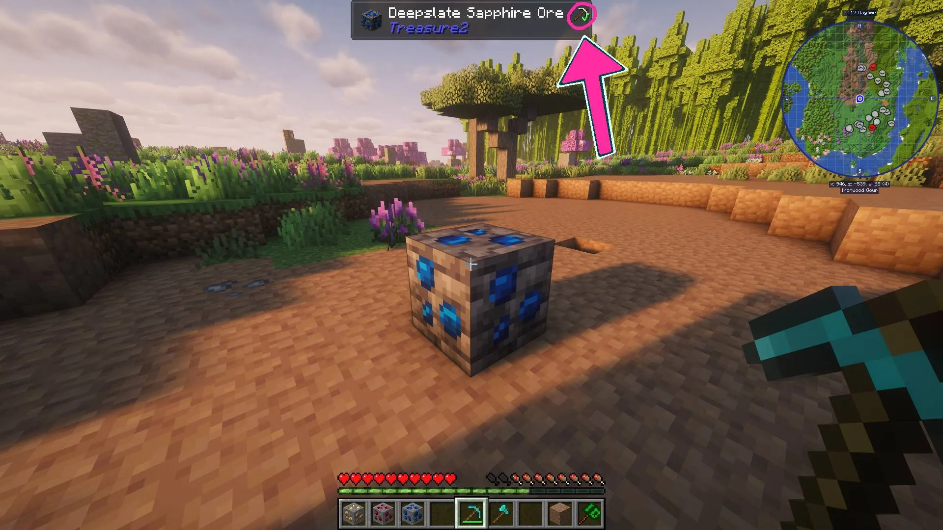 Treasure2 Block Mining Fix — скриншот 1 (Моды, Minecraft)