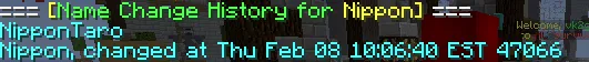 CheckNameHistory — скриншот 1 (Плагины, Minecraft)