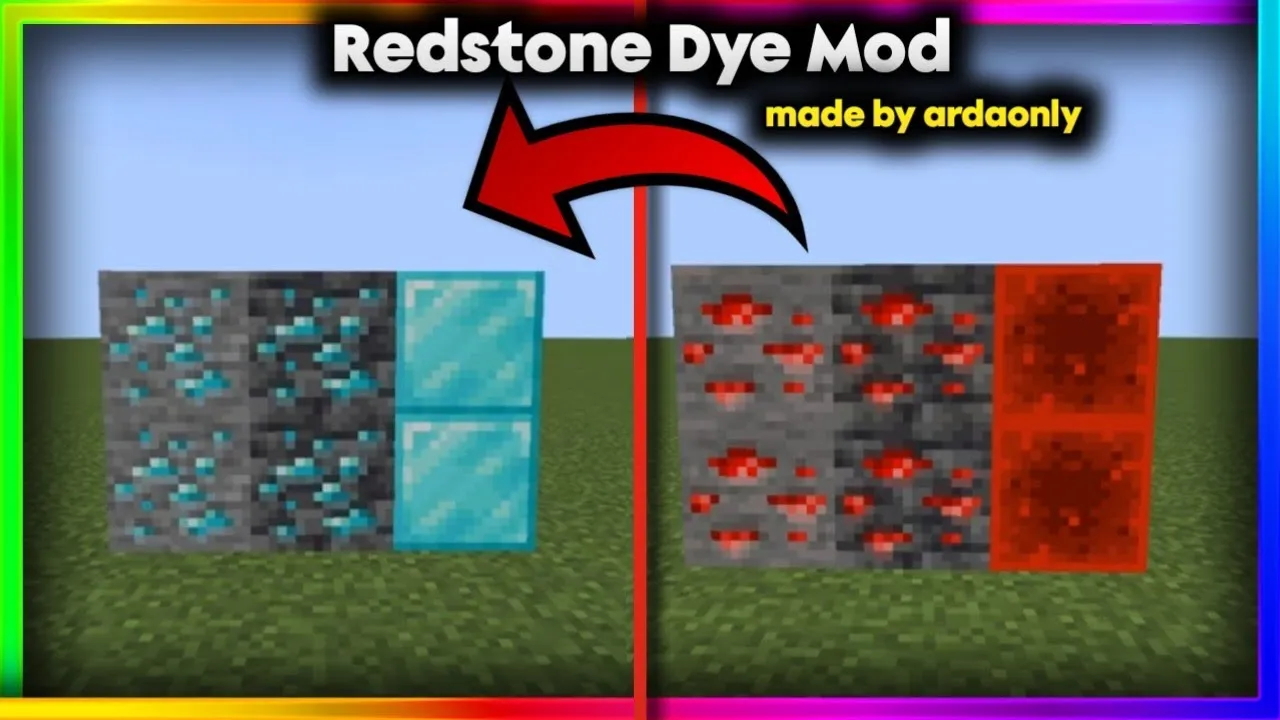 Dye Redstone, Моды, Minecraft