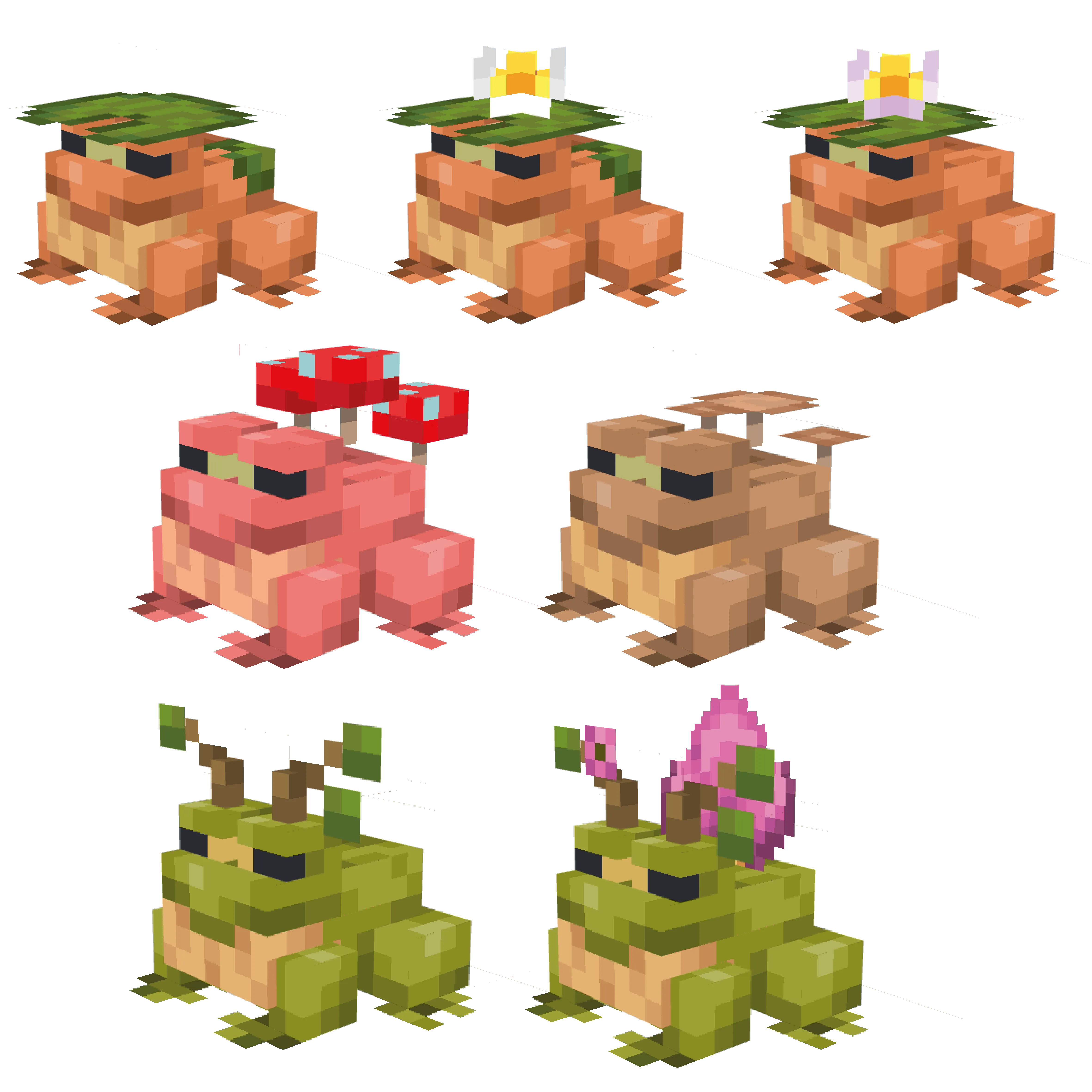 Musgo, Текстуры, Minecraft