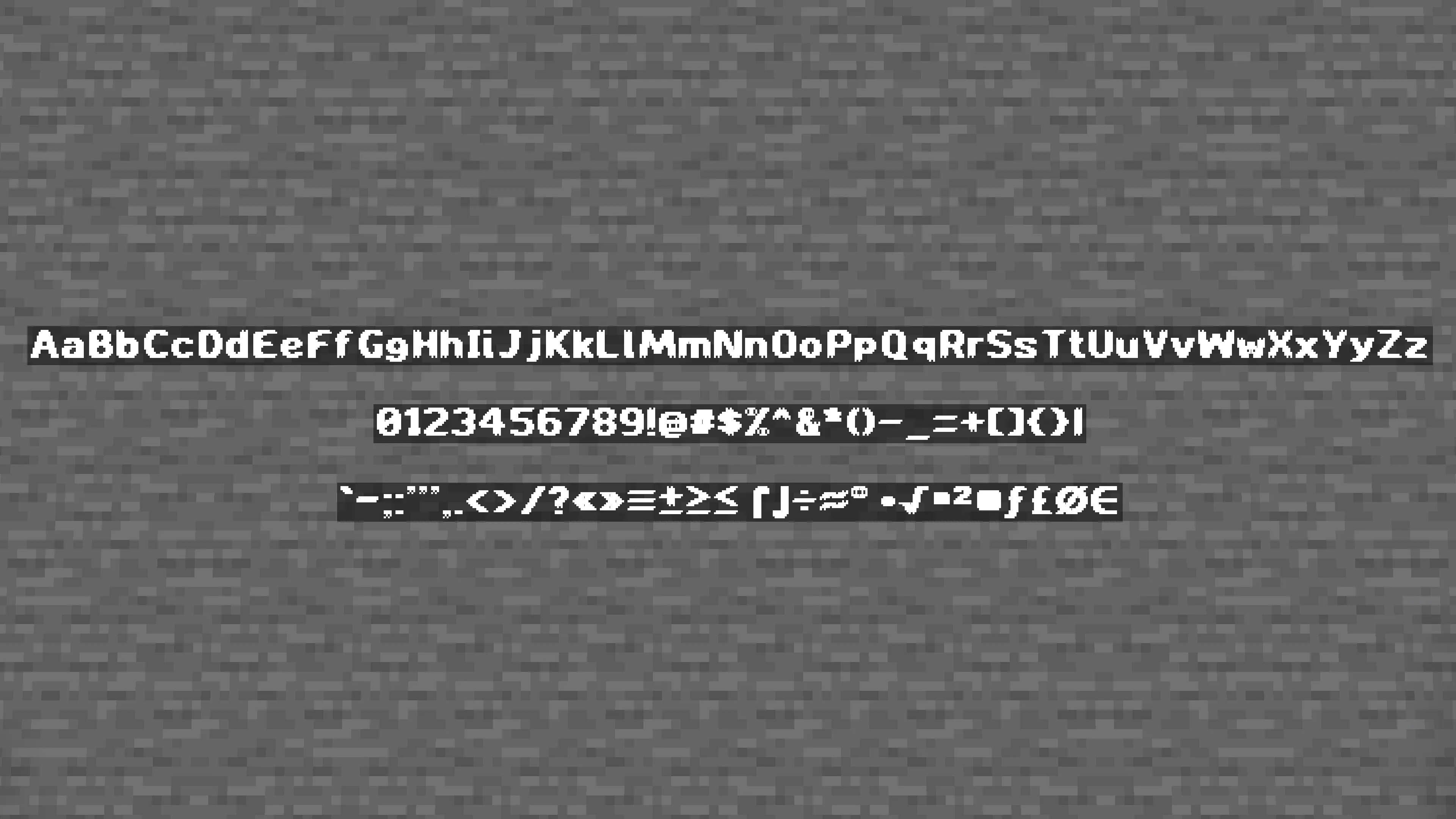 Ecoasis Sans, Текстуры, Minecraft