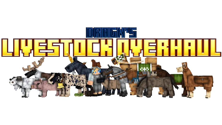 DragN's Livestock Overhaul! — скриншот 1 (Моды, Minecraft)