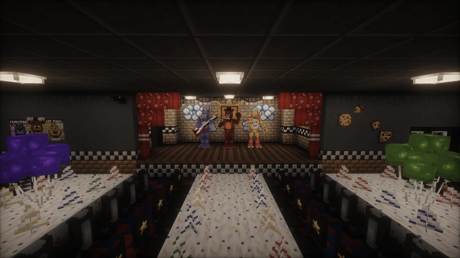 FNaF: Ultimate Universe, Карты, Minecraft