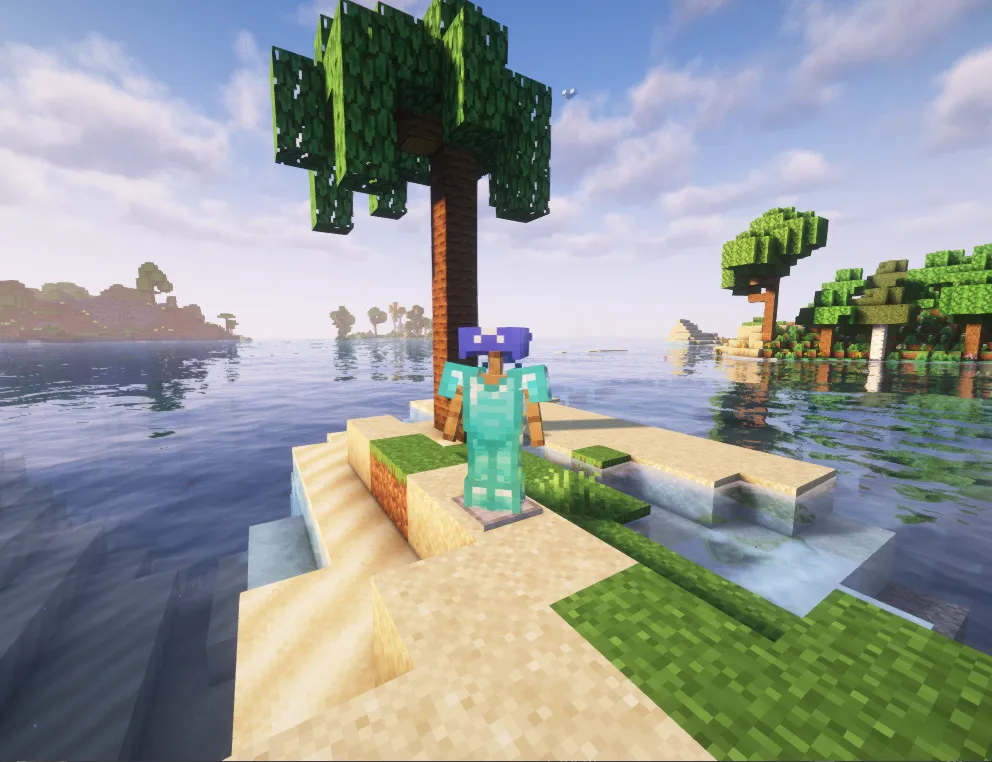 Turtle Helmet to Team aqua Helmet — скриншот 3 (Текстуры, Minecraft)