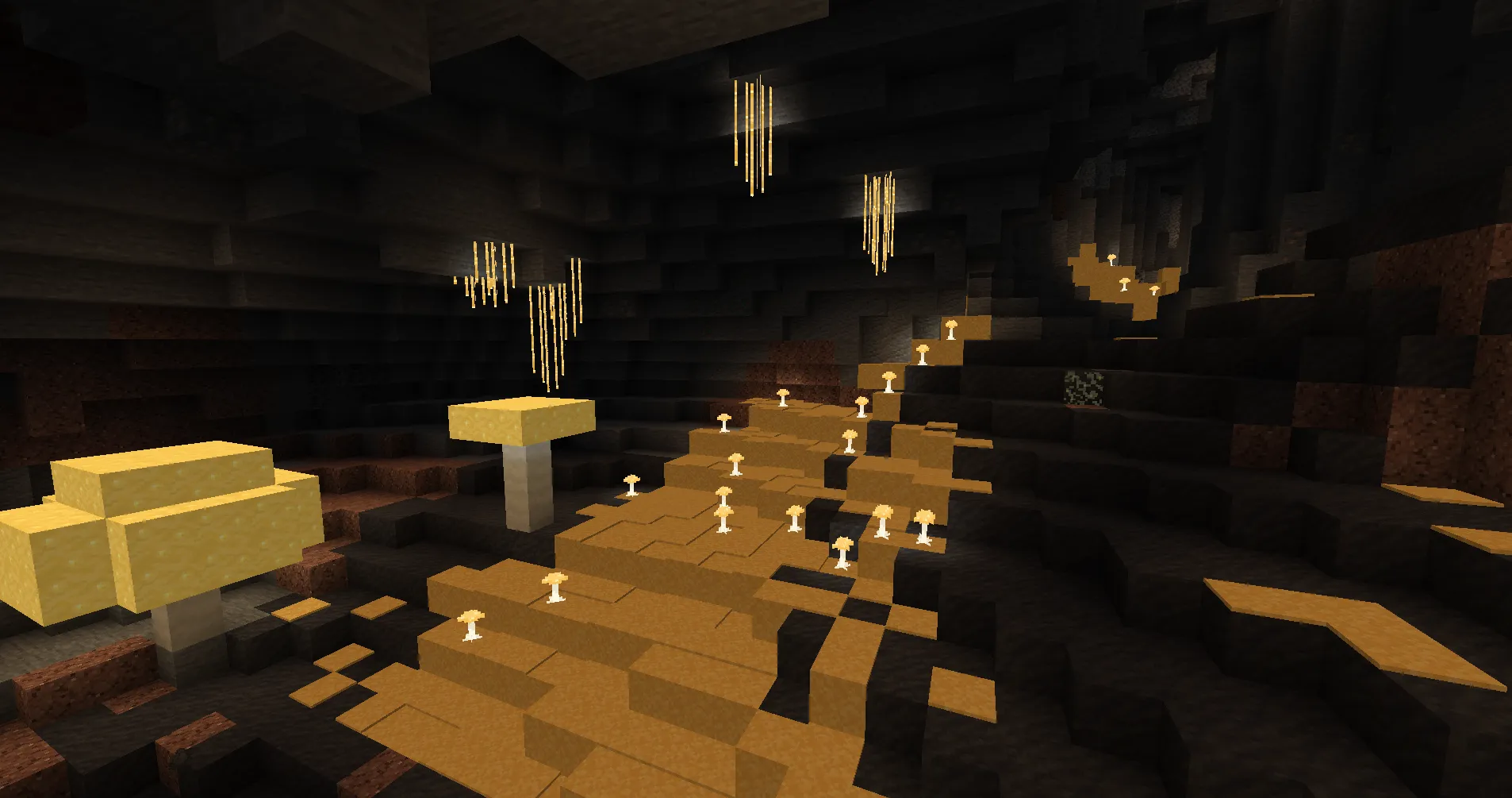 Golden Glowing Grotto, Текстуры, Minecraft