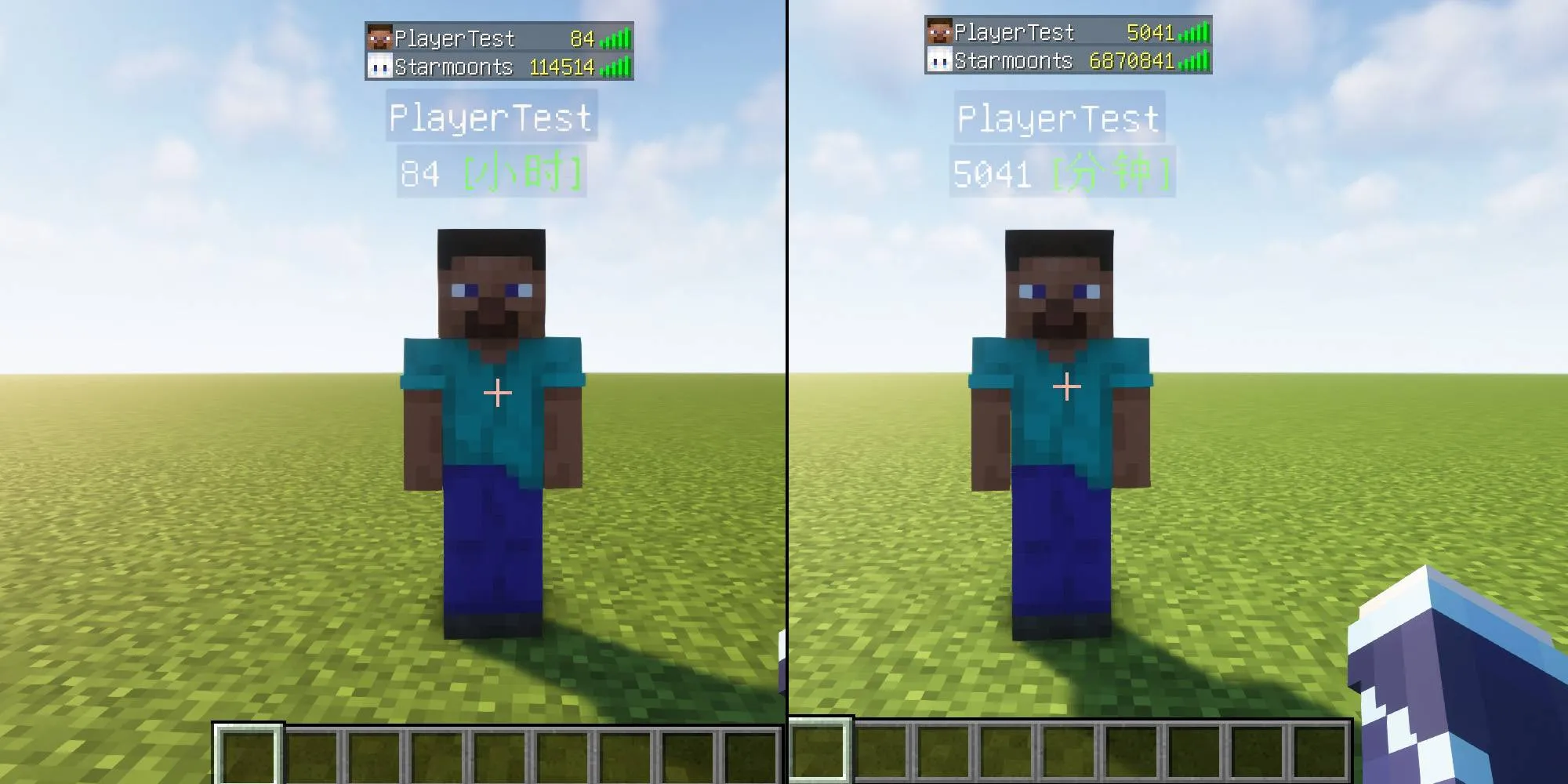 PlayTimeStatistics, Моды, Minecraft