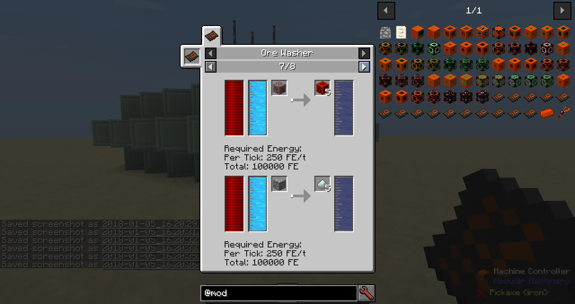 DNS' MM Machines - Ore Washer, Кастомизации, Minecraft