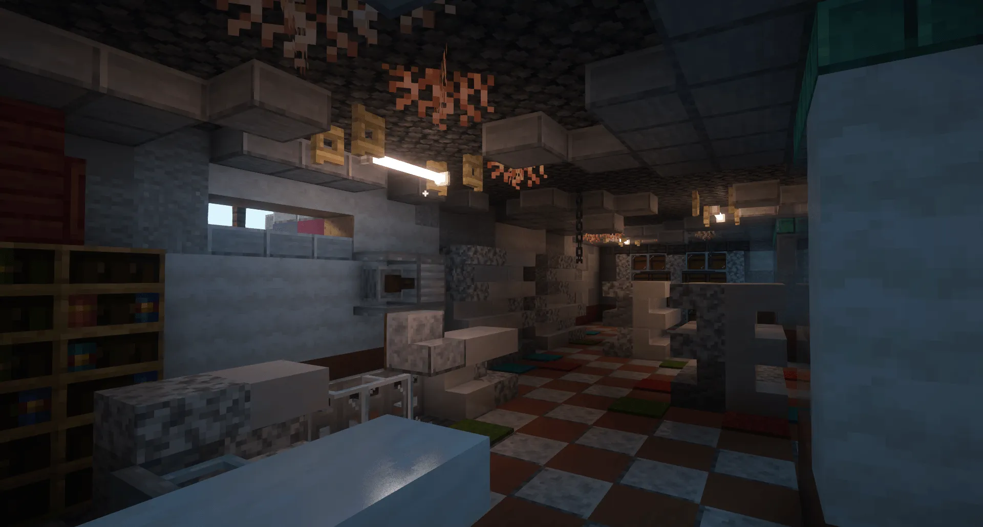 Nuclear Hideout | Modern Zombie Apocalypse Fallout Bunker | PaleoTech — скриншот 3 (Карты, Minecraft)