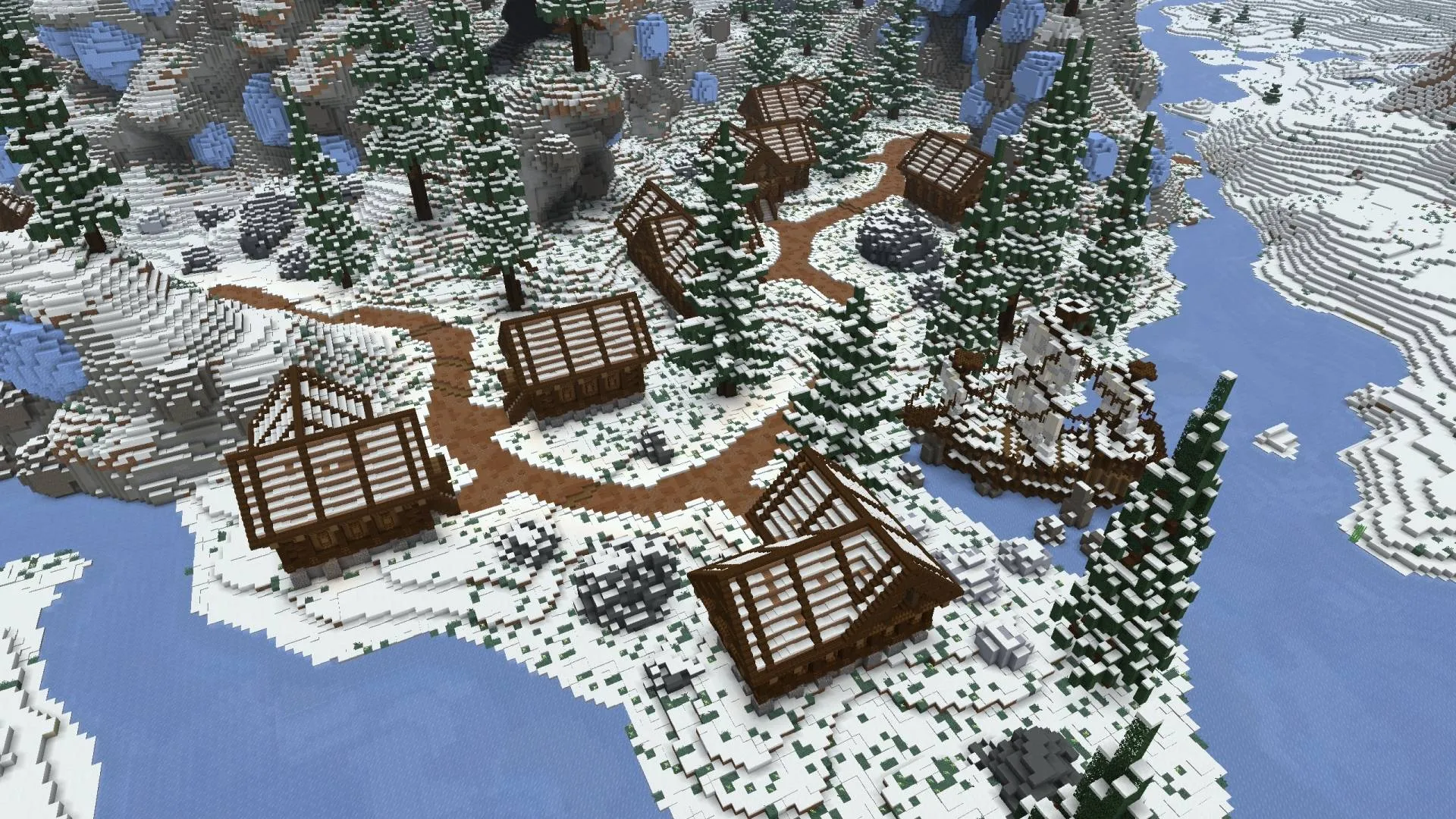 Ice Castle - Survival Spawn, Карты, Minecraft