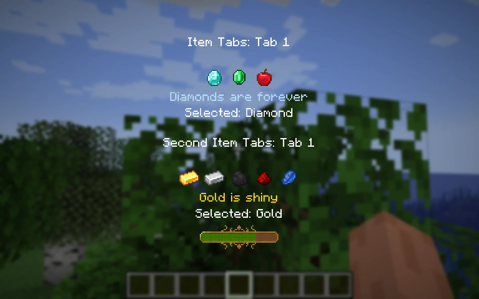 Gelatin UI — скриншот 1 (Моды, Minecraft)