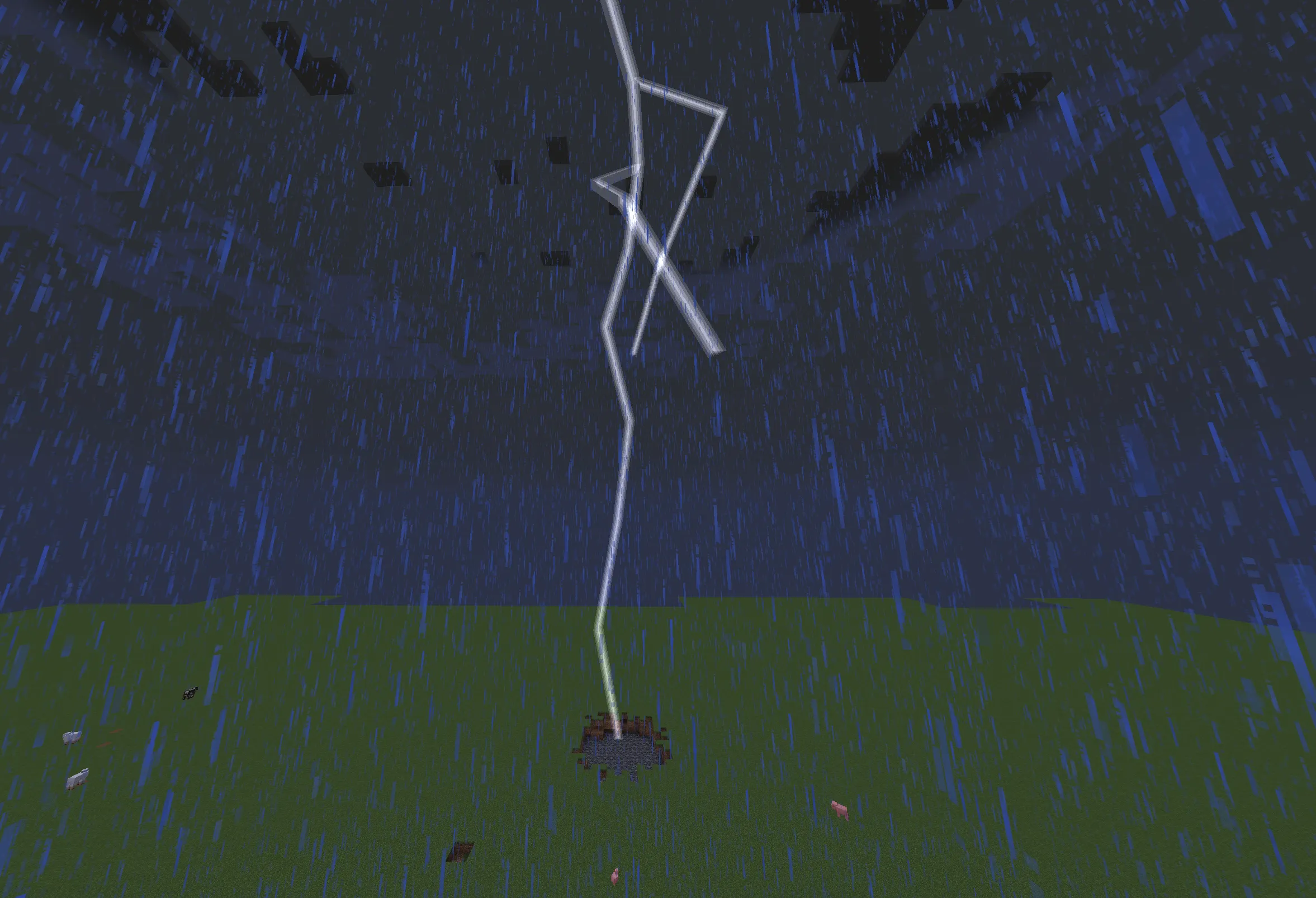Lightning bolt explosion, Моды, Minecraft