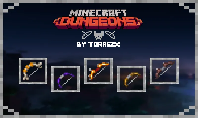 Torrezx-McDungeons bows — скриншот 1 (Текстуры, Minecraft)