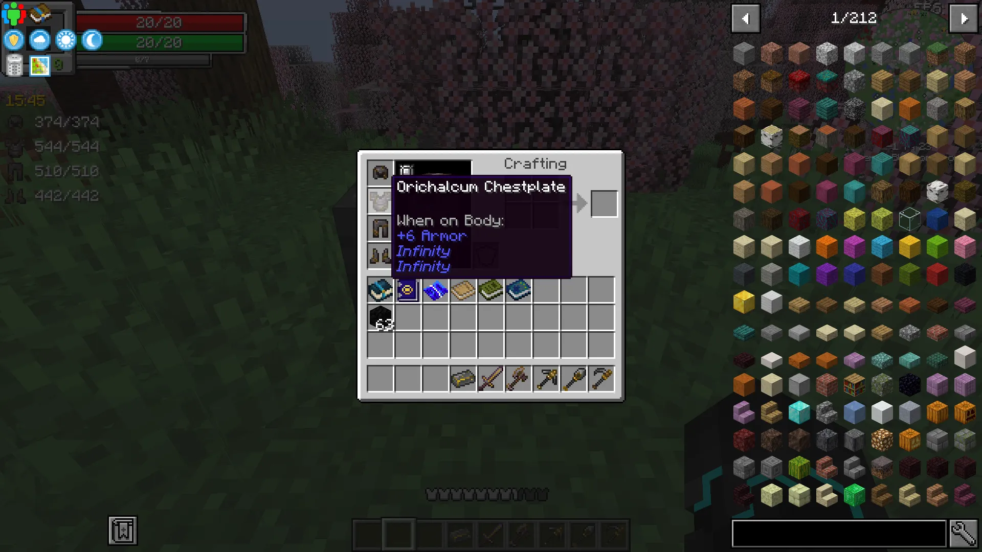 InfinityOrichalcum, Моды, Minecraft