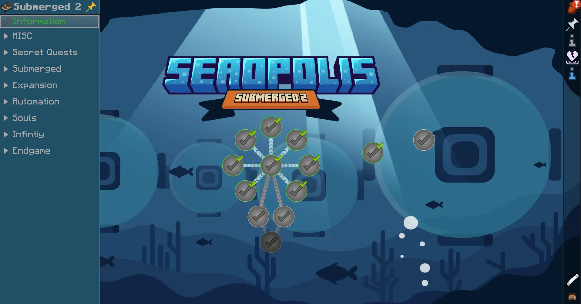 Seaopolis Submerged 2, Модпаки, Minecraft
