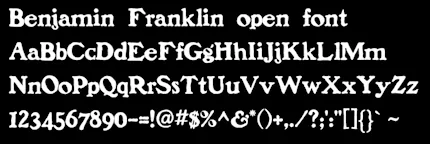 Ben Franklin HD Font — скриншот 1 (Текстуры, Minecraft)