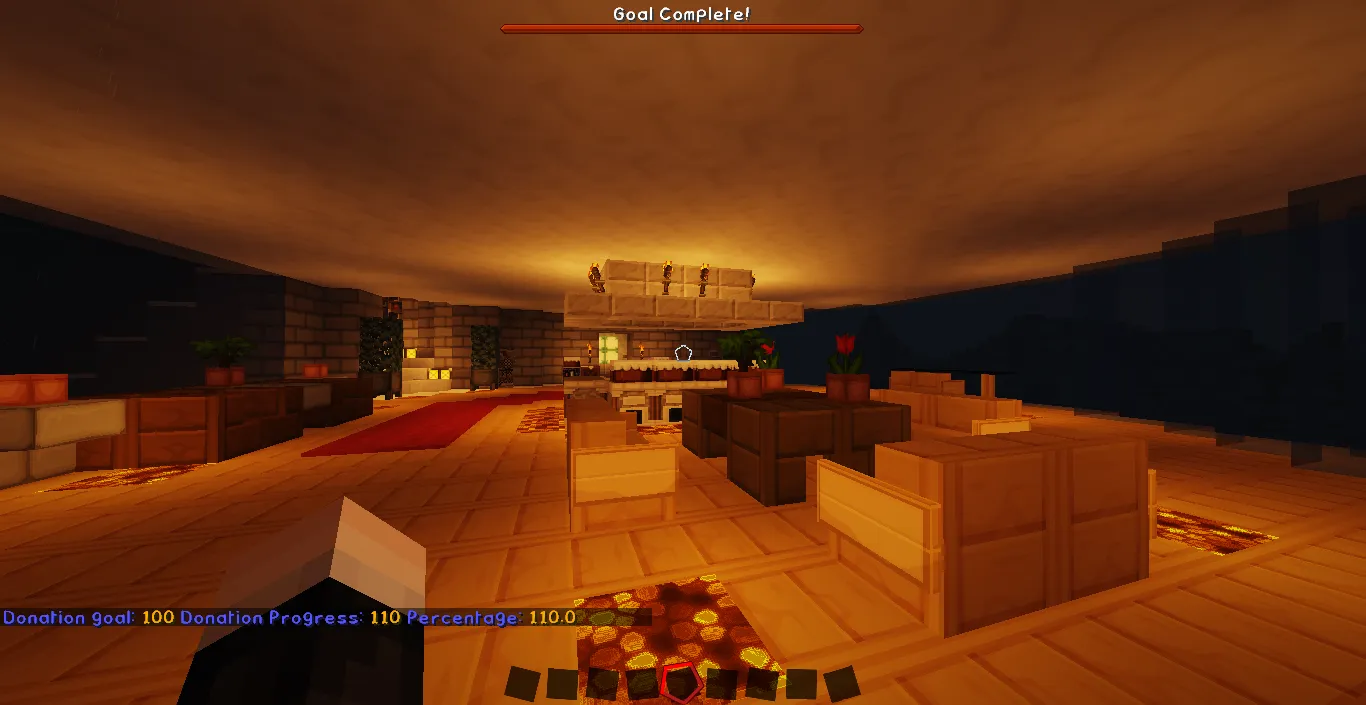 DonationGoalRewards — скриншот 1 (Плагины, Minecraft)