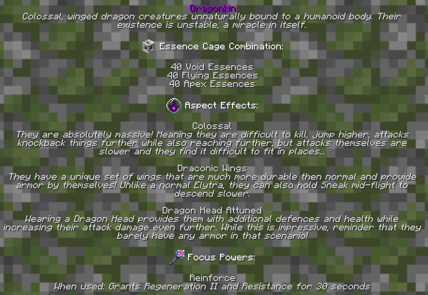 Aspects: Reclaimed, Моды, Minecraft