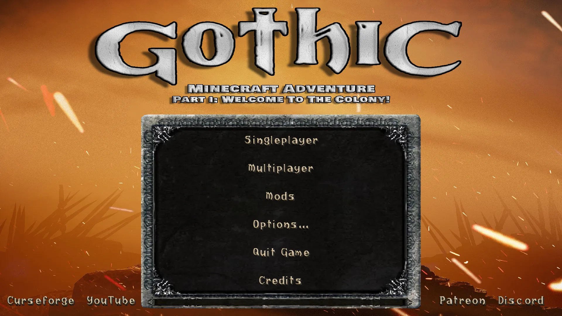 Gothic Main Menu, Моды, Minecraft