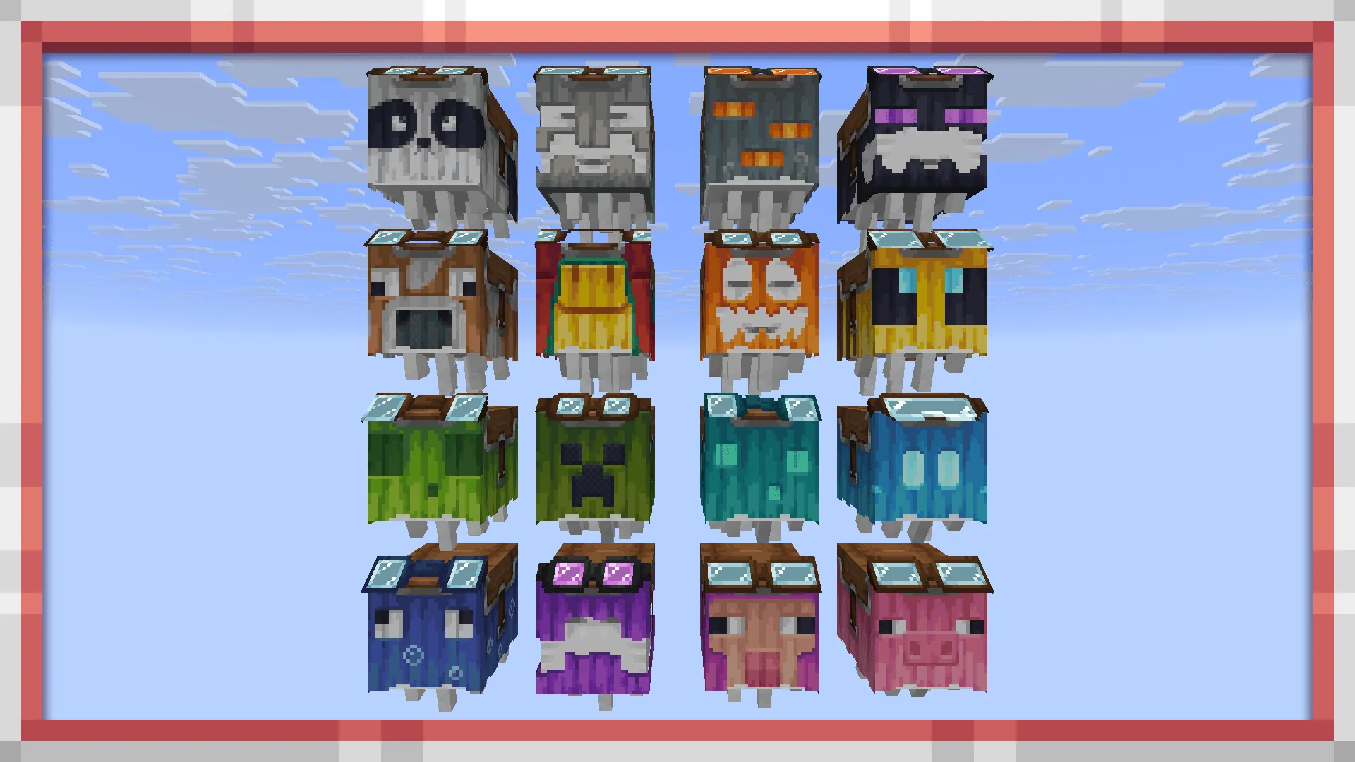Happy Ghast Costumes, Текстуры, Minecraft