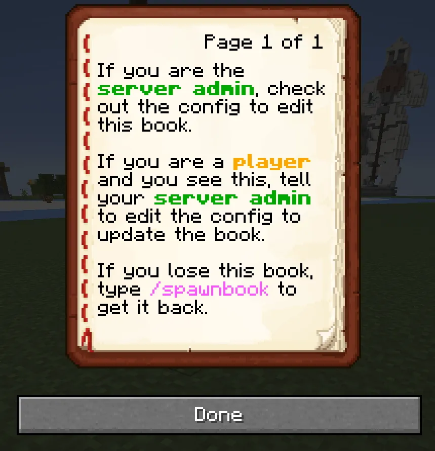 Spawnbook (Fabric) — скриншот 1 (Моды, Minecraft)