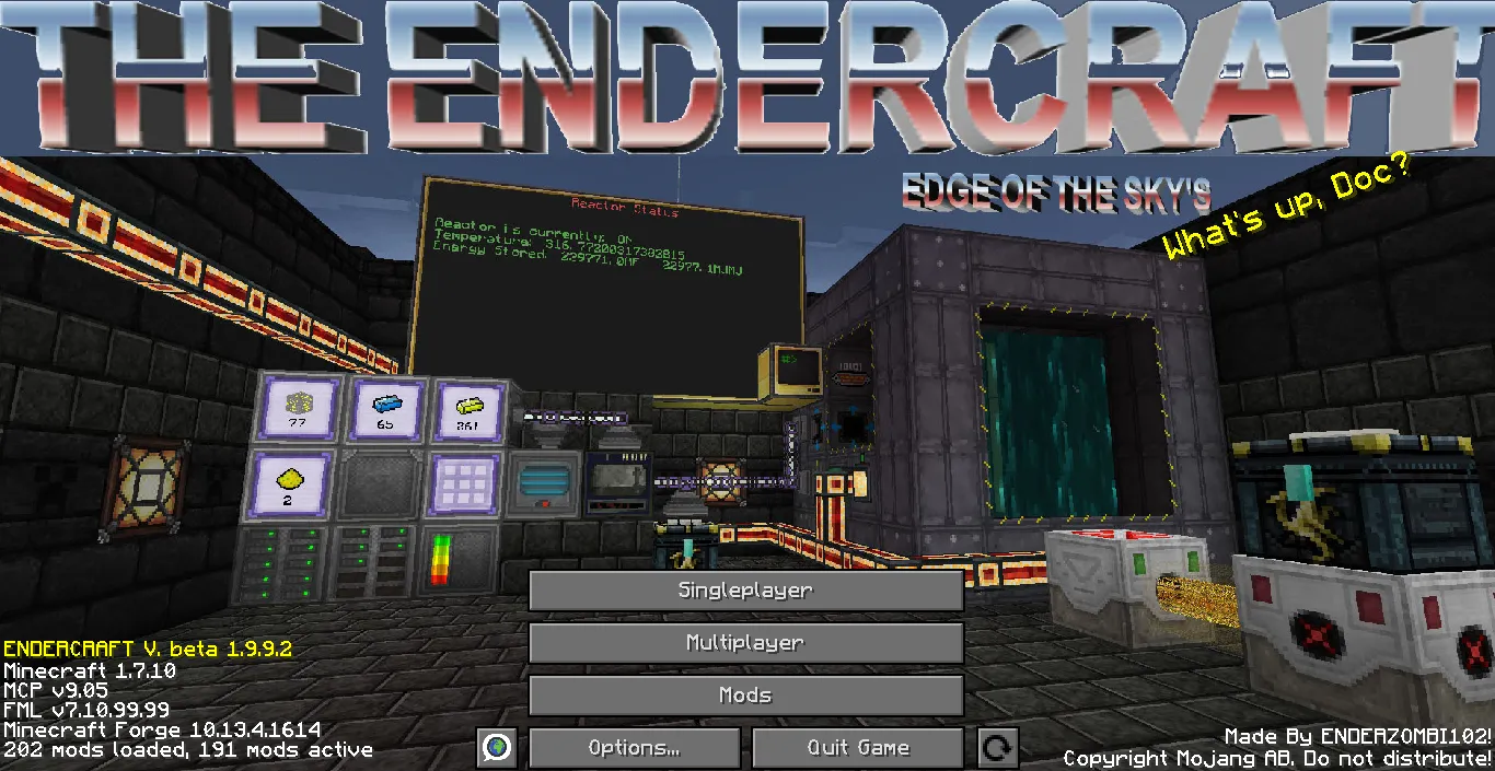 The ENDERCRAFT — скриншот 1 (Модпаки, Minecraft)