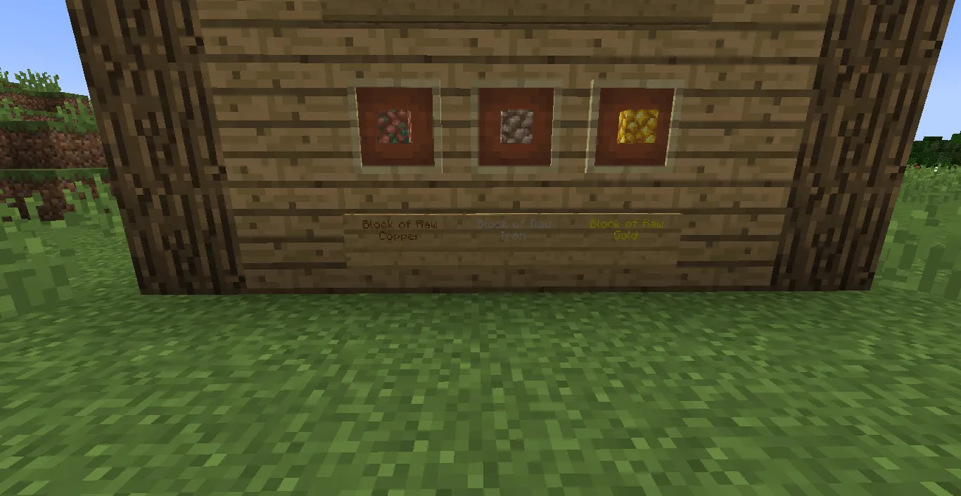 Ore dust, Текстуры, Minecraft
