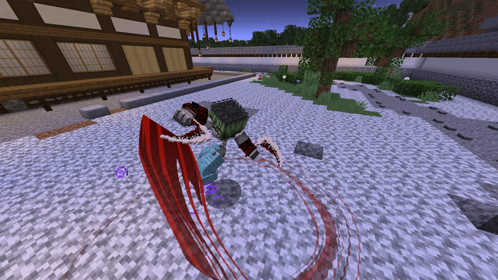 Kimetsu X EpicFight X Weapons of Miracles — скриншот 6 (Моды, Minecraft)