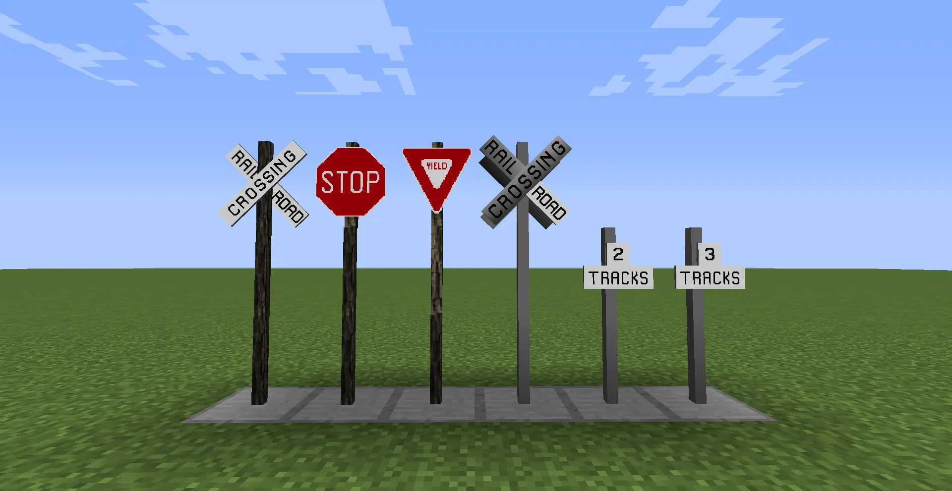 Texas Style Traffic Equipment (Traffic Control Addon) — скриншот 2 (Моды, Minecraft)
