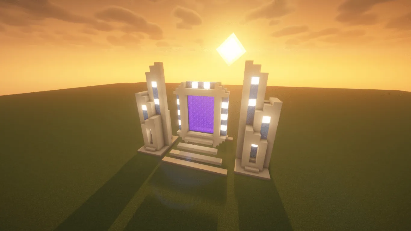 Simple Futuristic Nether Portal, Карты, Minecraft